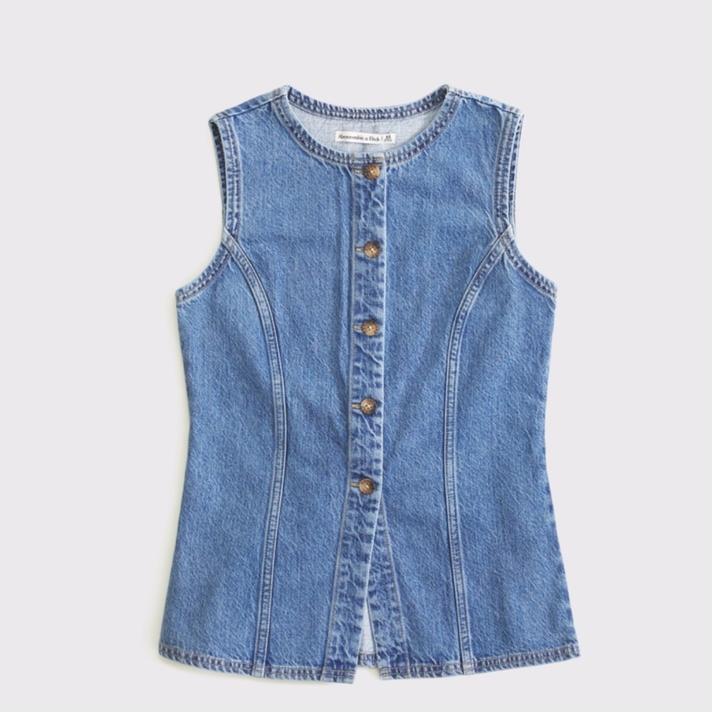 Abercrombie & Fitch Denim Vest - Picture 3 of 3